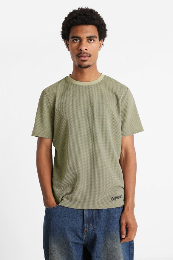 Supercrew Strukturiertes T-Shirt | Kaki | Herren | XS Supercrew Strukturiertes T-Shirt | Kaki | Herren | XS von Supercrew