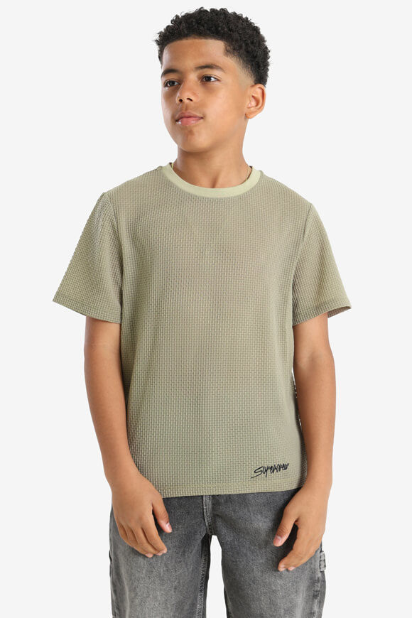Supercrew Strukturiertes T-Shirt | Khaki | Jungen  | 10 von Supercrew