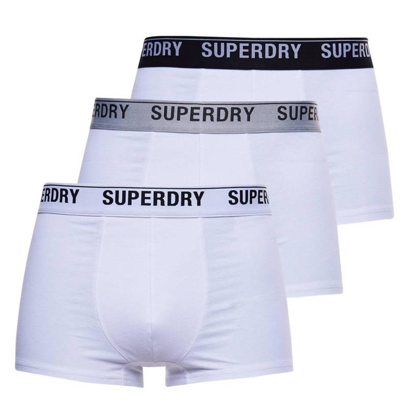 Boxershort 3er Pack Bequem Sitzend-trunk Multi Triple Pack Herren Weiss XL von Superdry