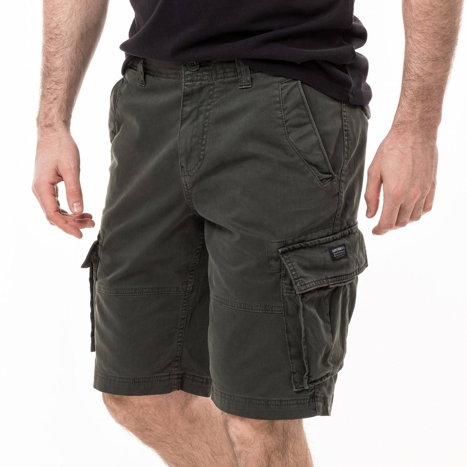 Cargo-shorts Herren Olivegrün 36 von Superdry
