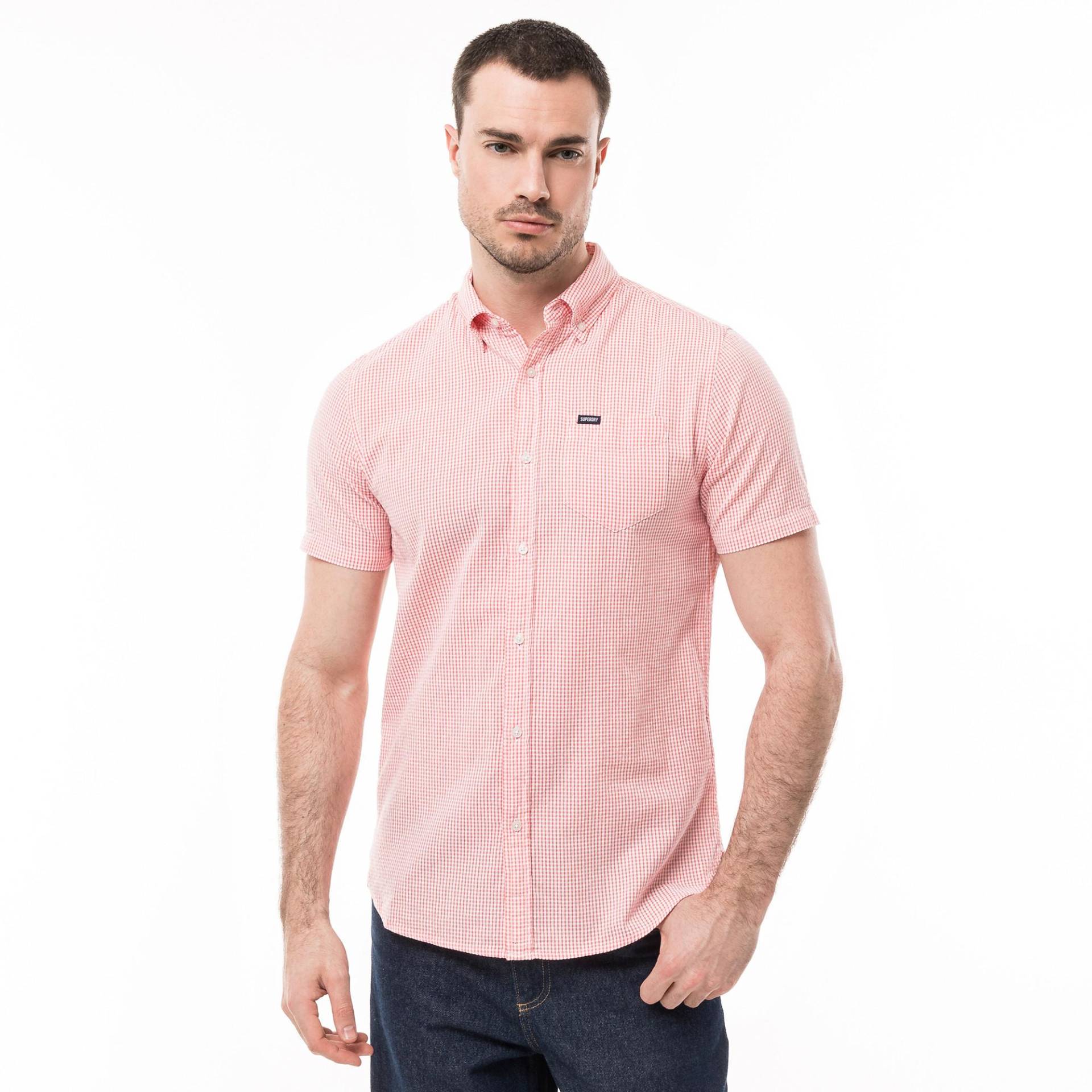 Hemd, Kurzarm Herren Pink XXL von Superdry