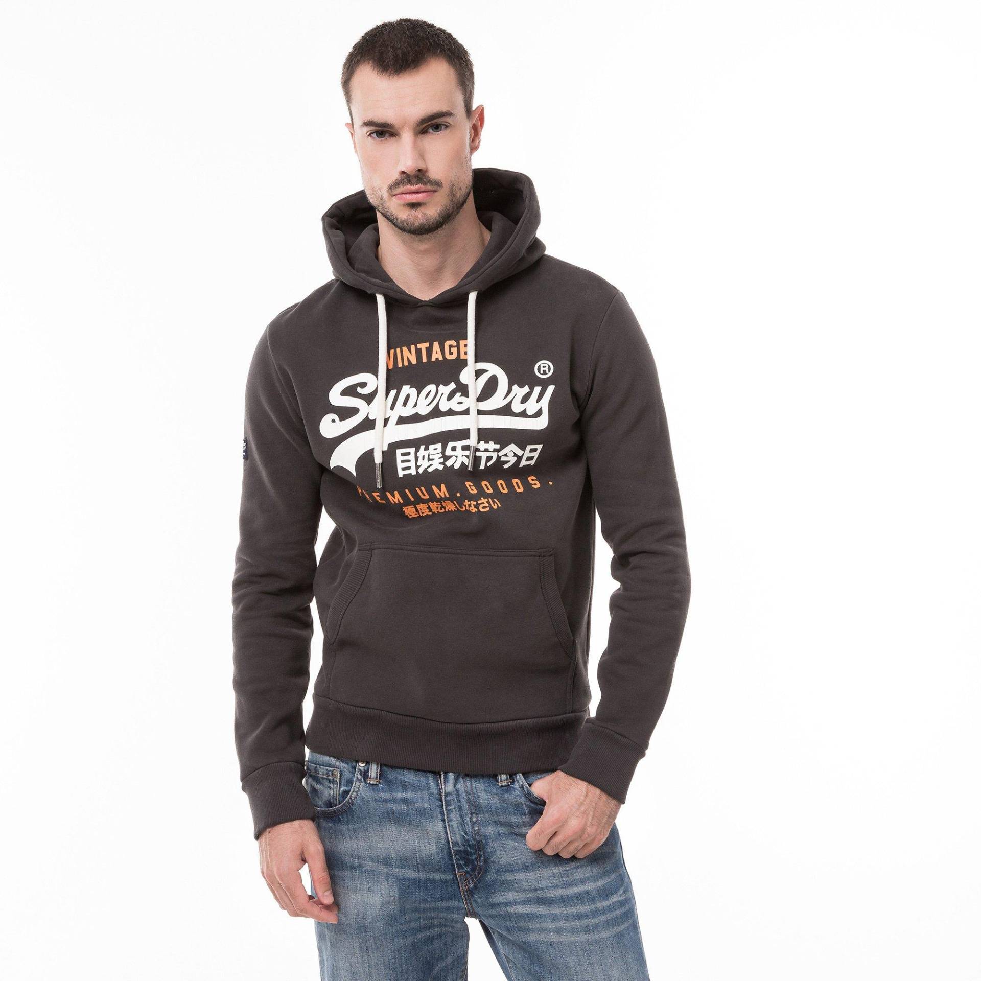 Hoodie Herren Black M von Superdry