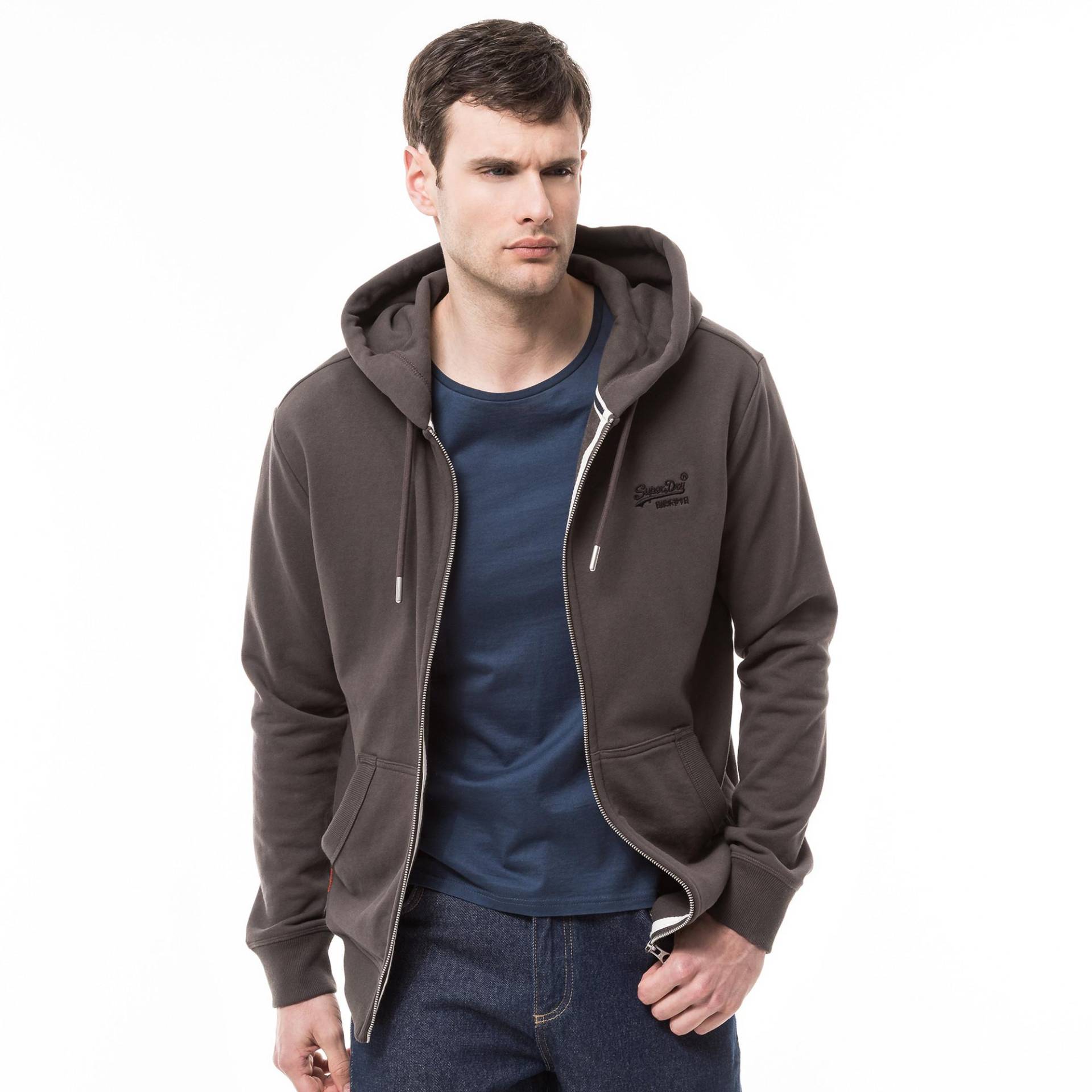 Hoodie Herren Black S von Superdry