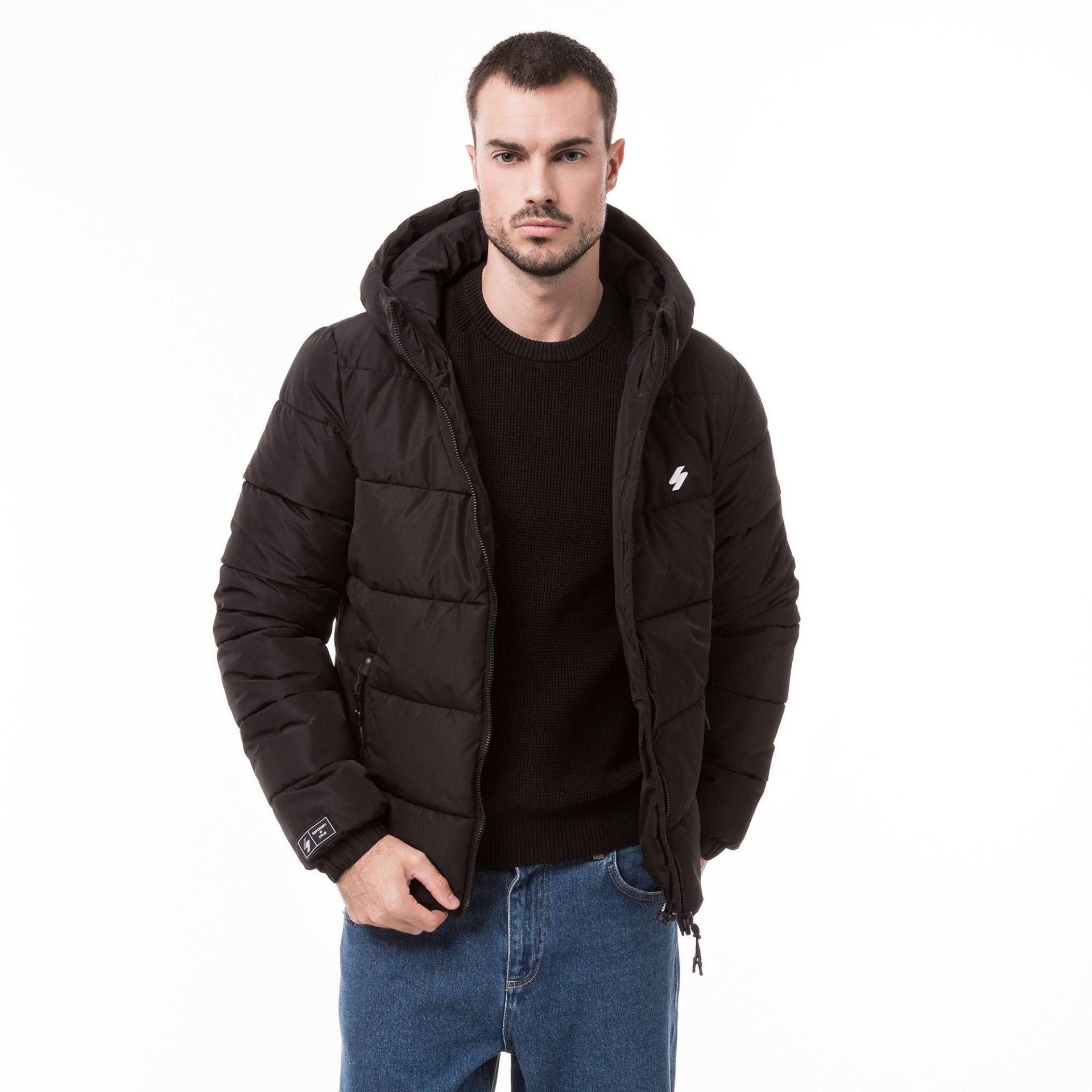 Jacke Herren Black S von Superdry