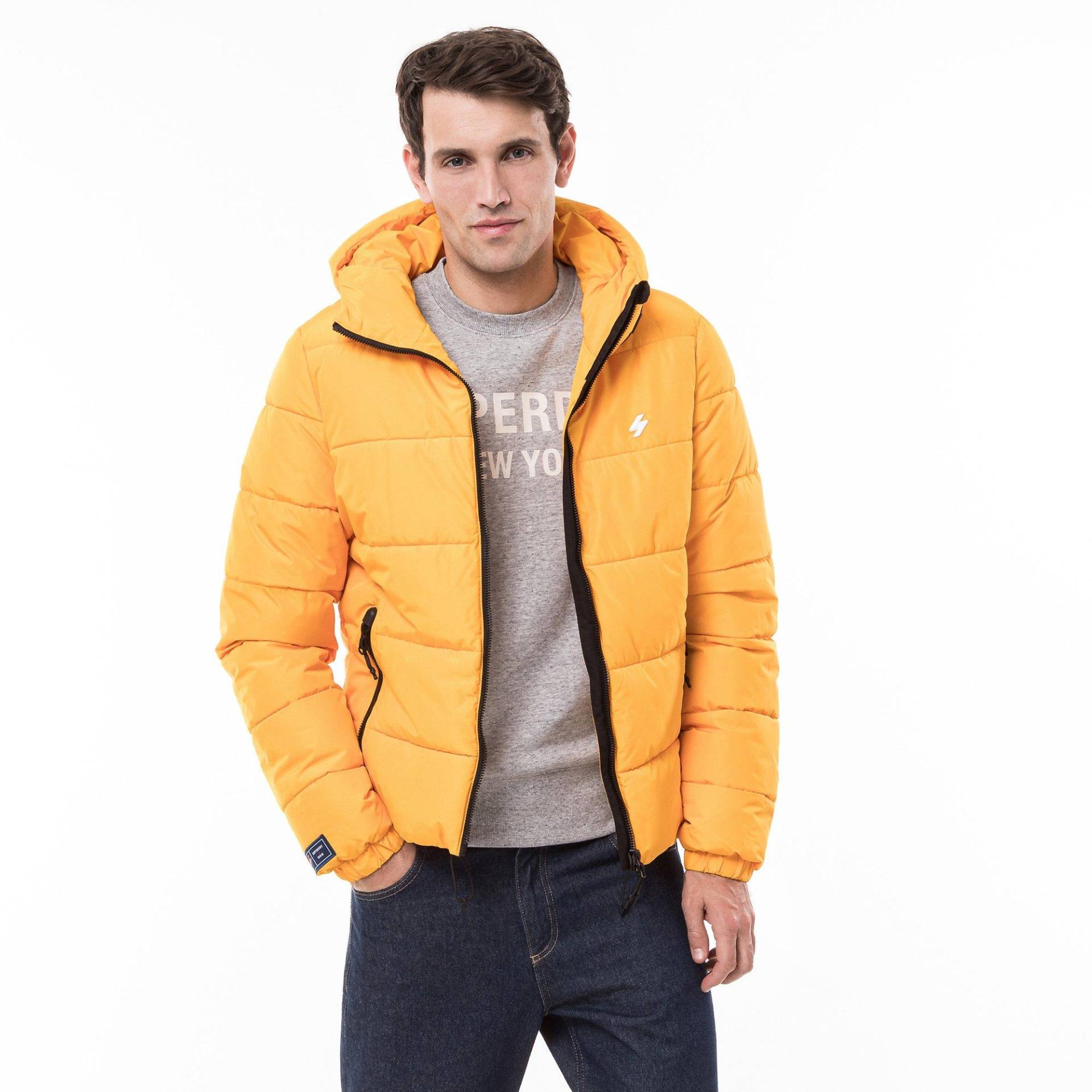 Jacke Herren Gelb L von Superdry