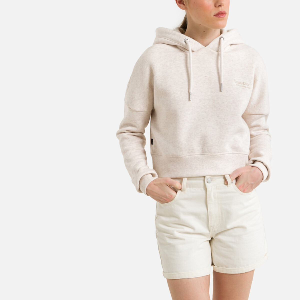 Kapuzensweatshirt, Cropped-Form von Superdry