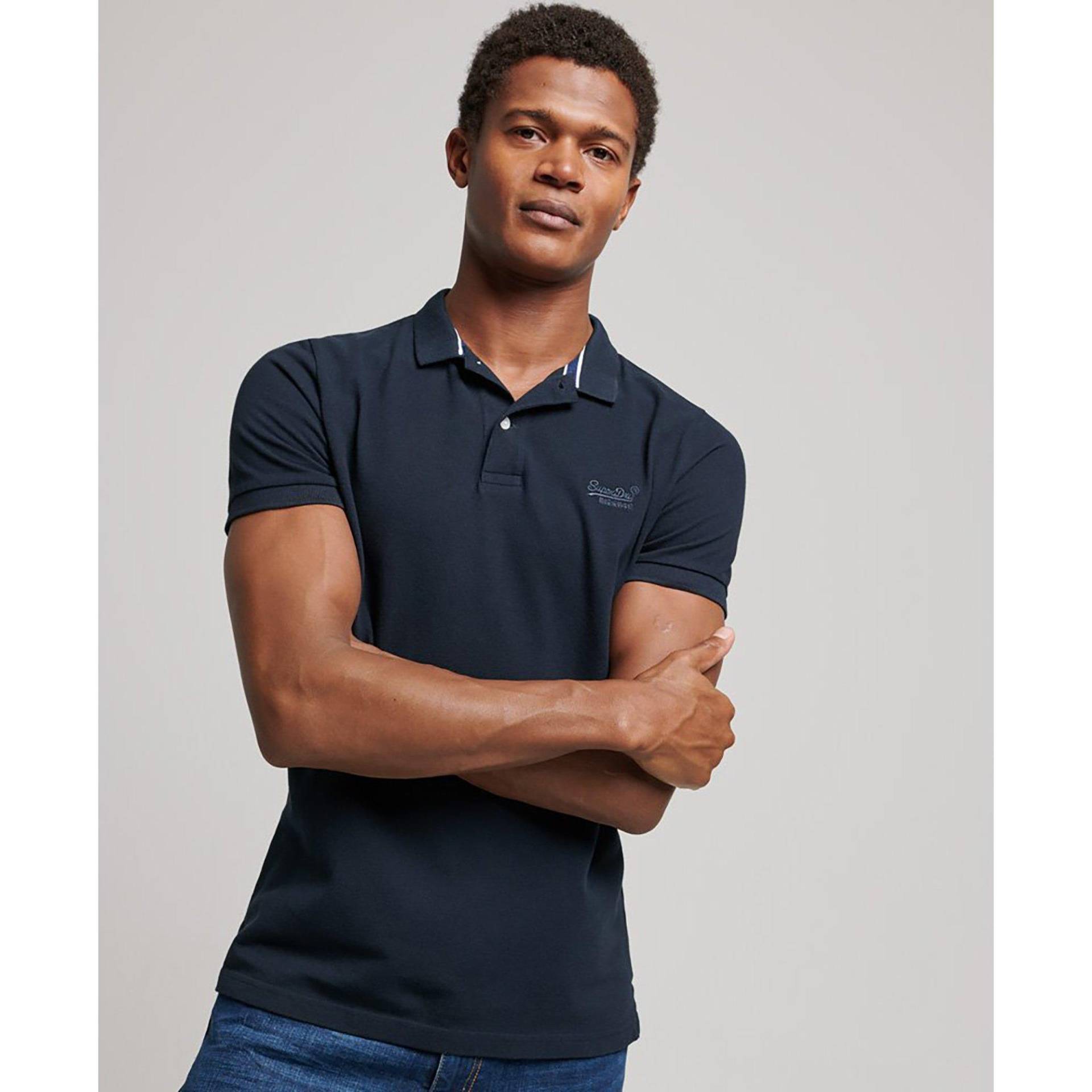 Poloshirt, Kurzarm Herren Marine S von Superdry