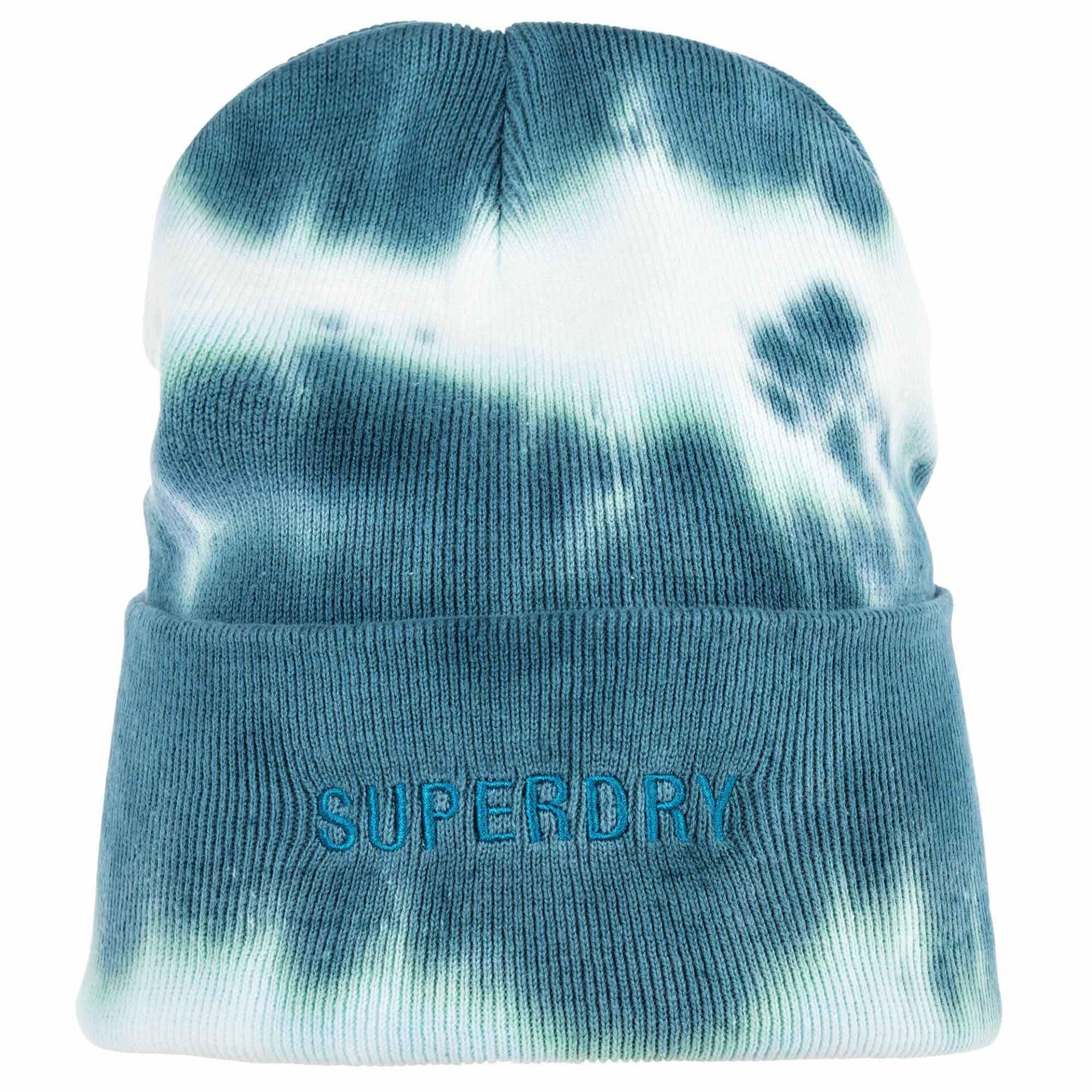 Mütze Bequem Sitzend-vintage Dyed Beanie Damen Blau ONE SIZE von Superdry