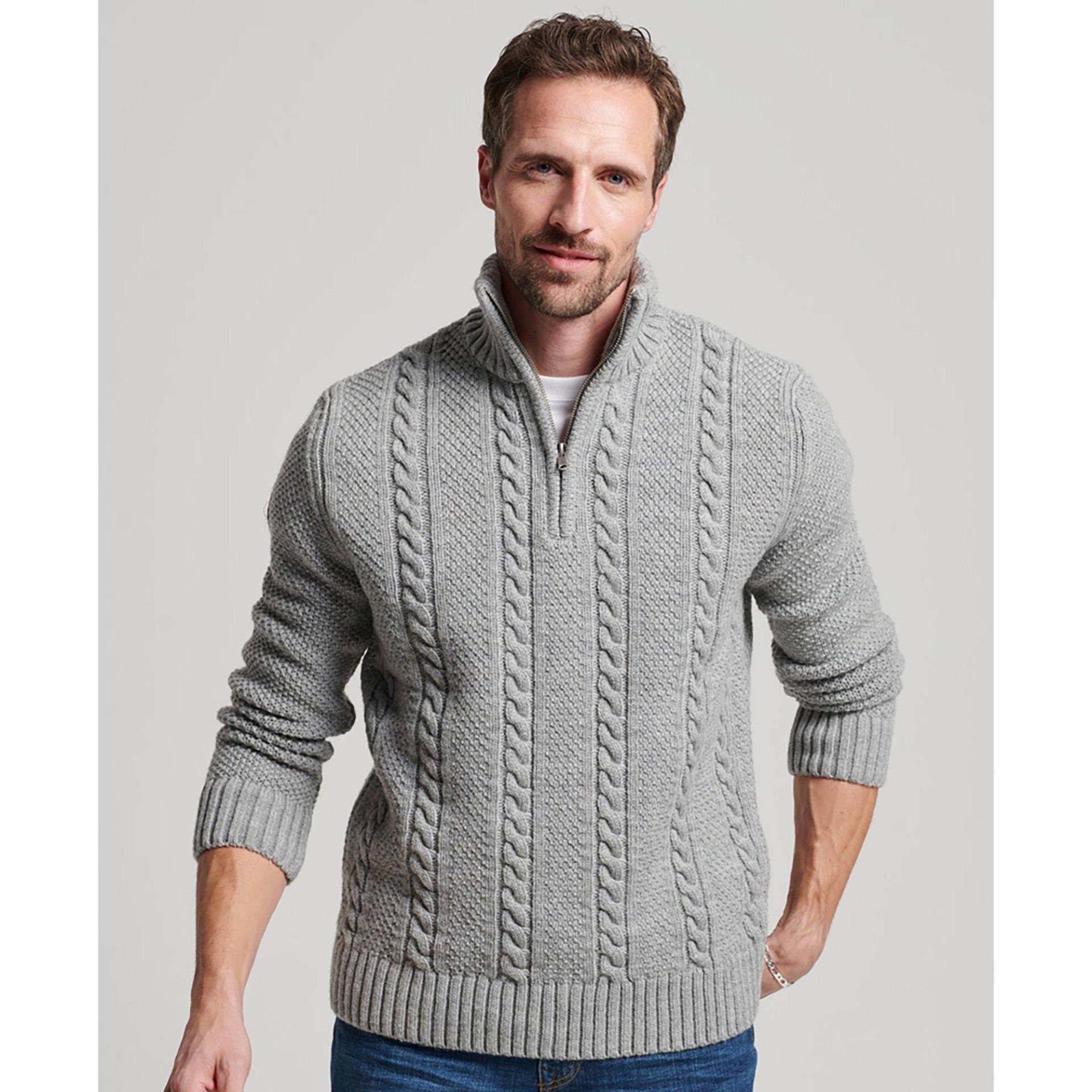 Pullover Herren Grau L von Superdry