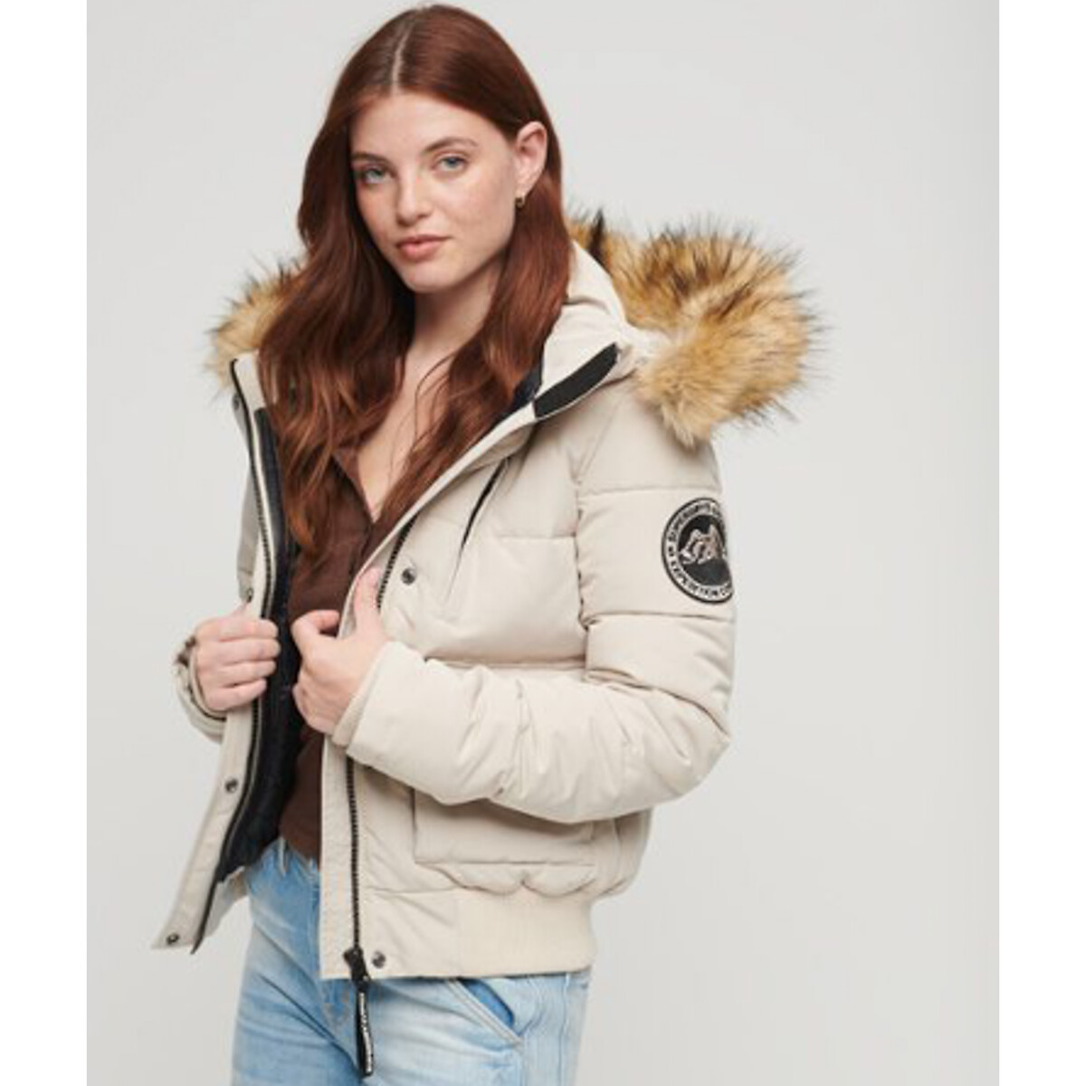 Steppjacke Everest mit Kapuze von Superdry