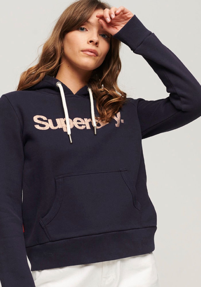 Superdry Kapuzensweatshirt »METALLIC CORE LOGO HOODIE« von Superdry