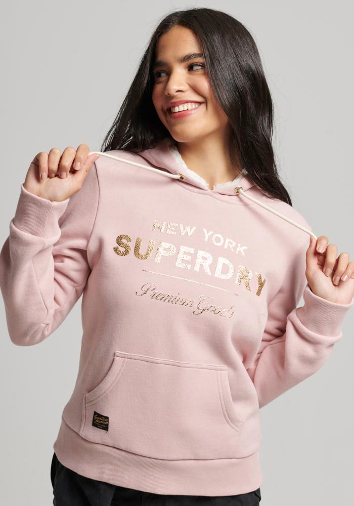 Superdry Kapuzensweatshirt »SU-LUXE METALLIC LOGO HOODIE« von Superdry