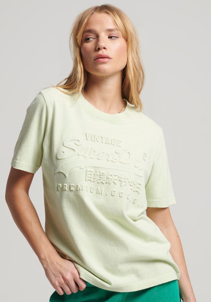 Superdry Rundhalsshirt »EMBOSSED VL T SHIRT« von Superdry