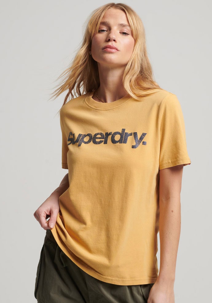 Superdry Rundhalsshirt »METALLIC CORE LOGO T SHIRT« von Superdry