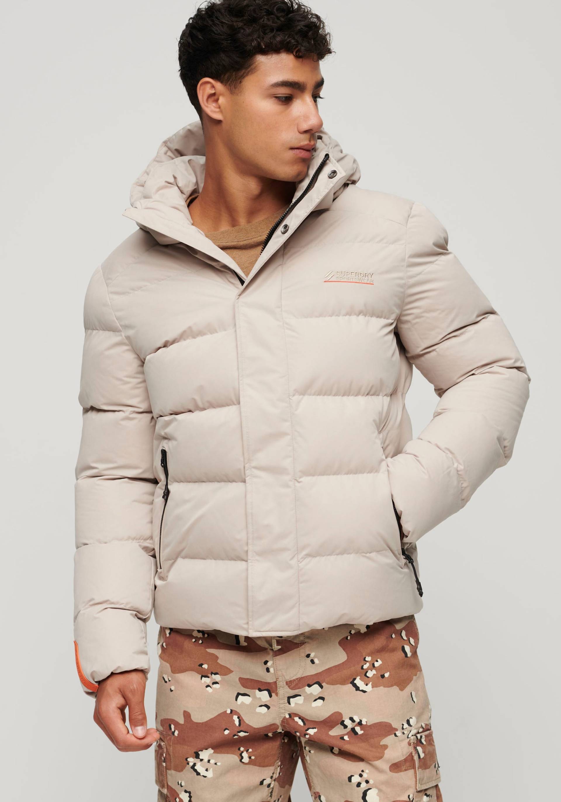 Superdry Steppjacke »HOODED MICROFIBRE SPORT PUFFER« von Superdry