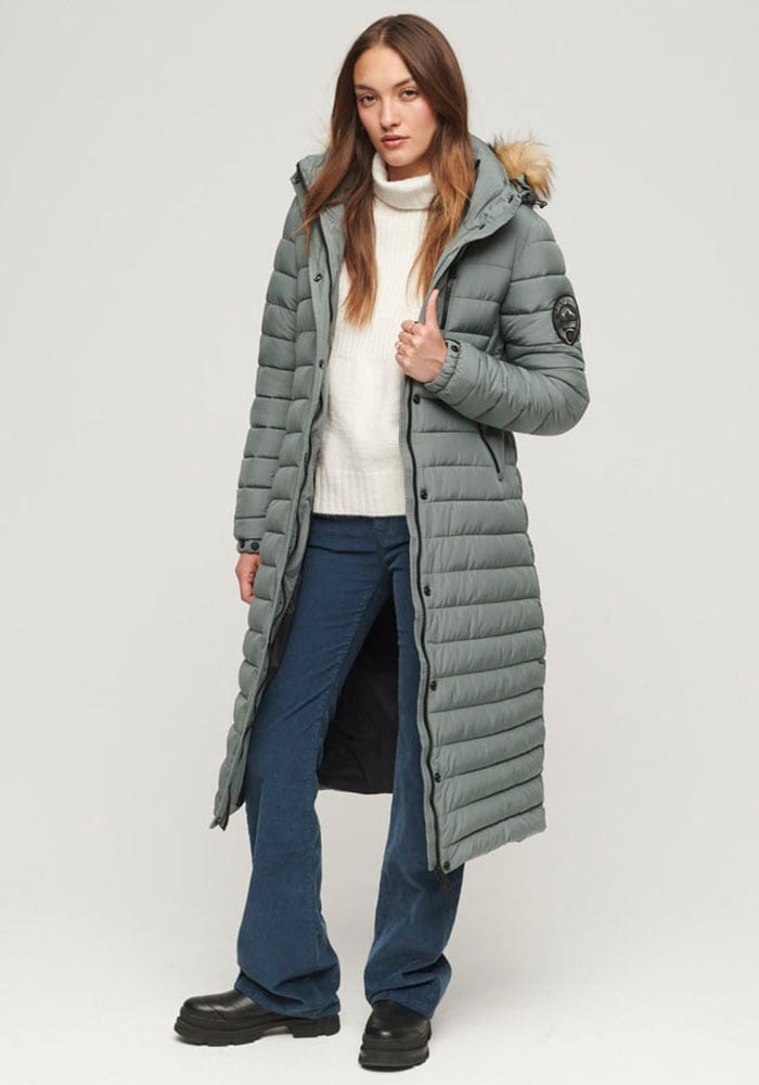 Superdry Steppmantel »FUJI HOODED LONGLINE PUFFER« von Superdry