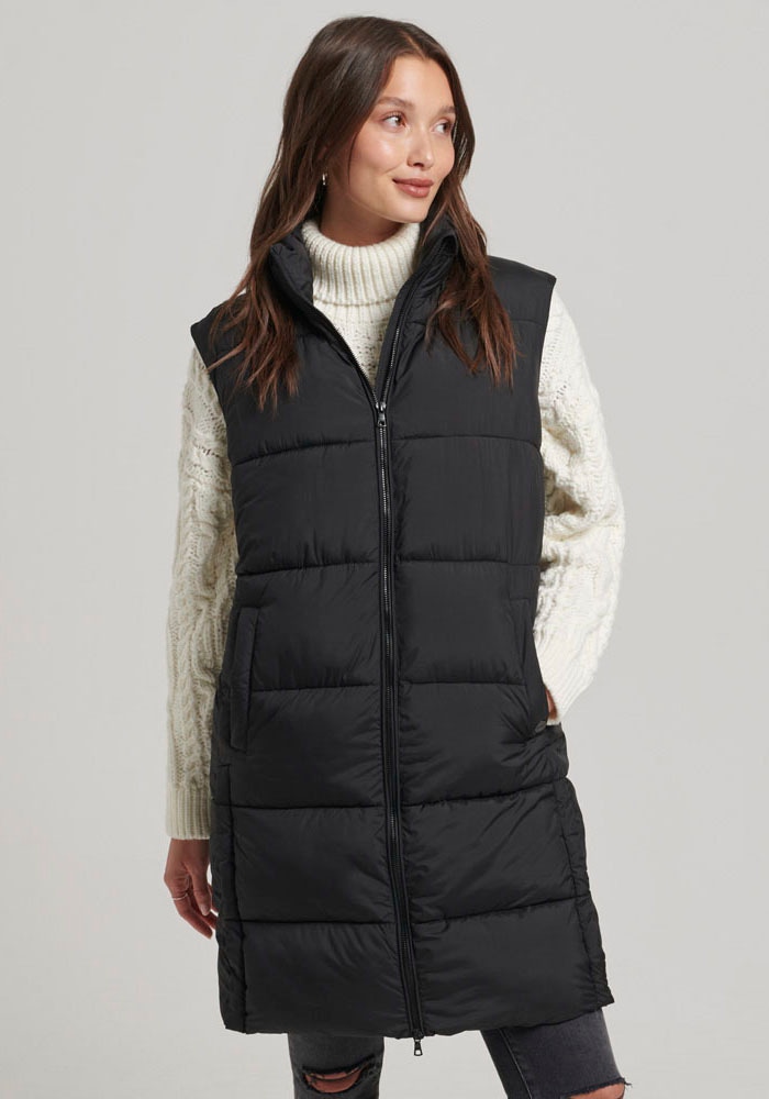 Superdry Steppweste »STUDIOS LONGLINE QUILTED GILET« von Superdry