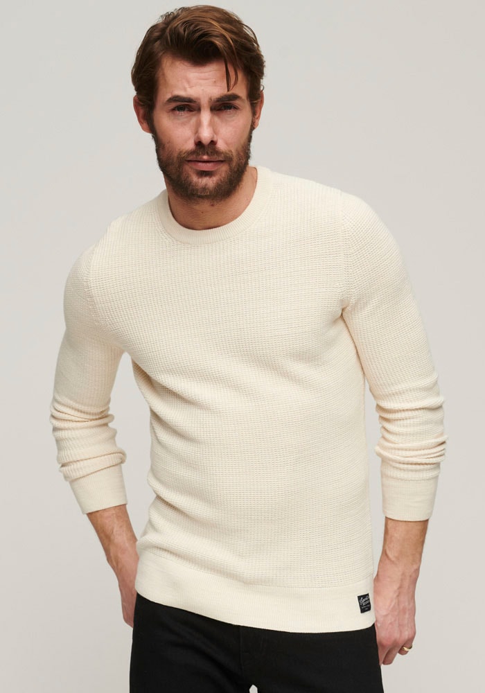 Superdry Strickpullover »TEXTURED CREW KNIT JUMPER« von Superdry