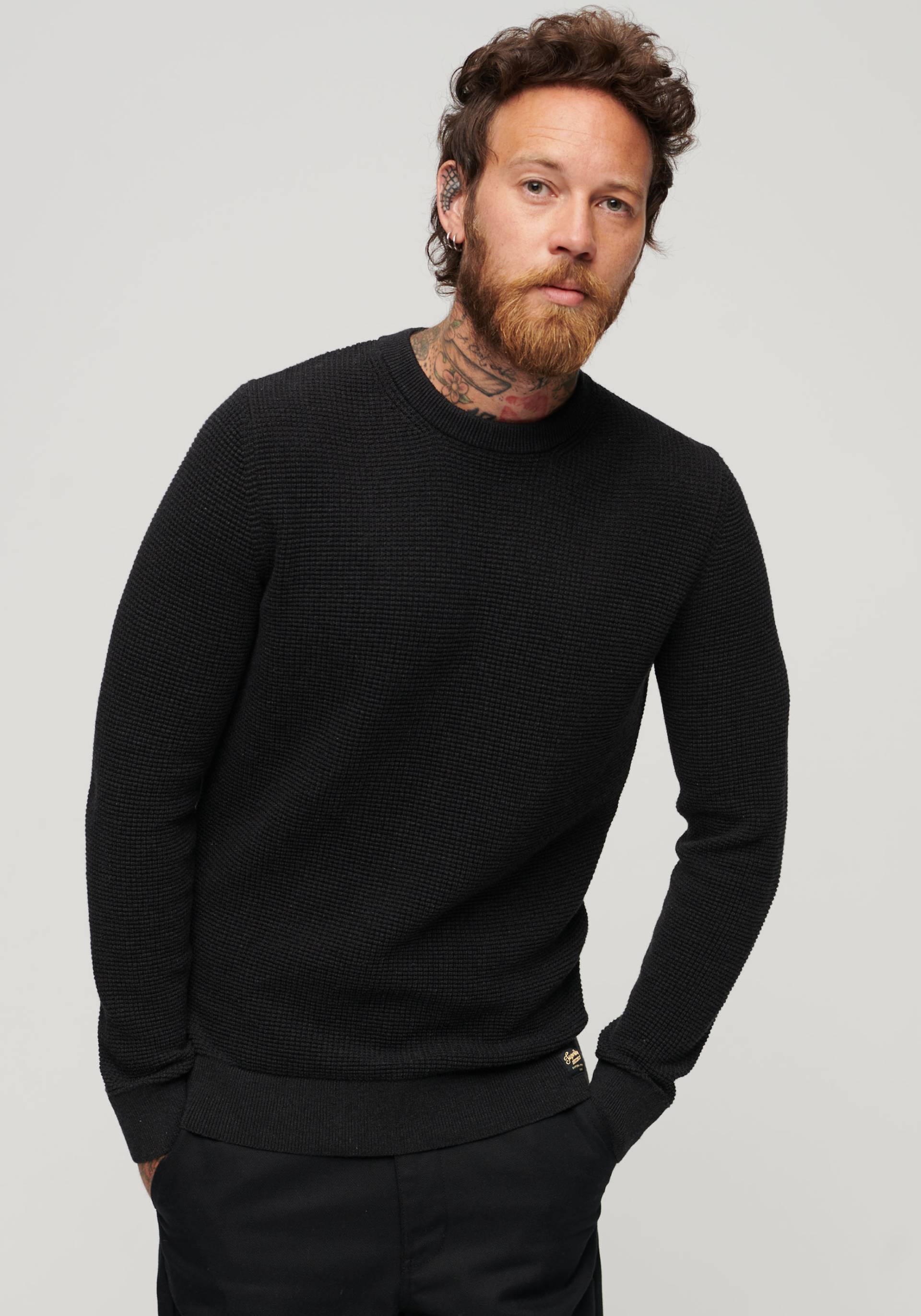 Superdry Strickpullover »TEXTURED CREW KNIT JUMPER« von Superdry