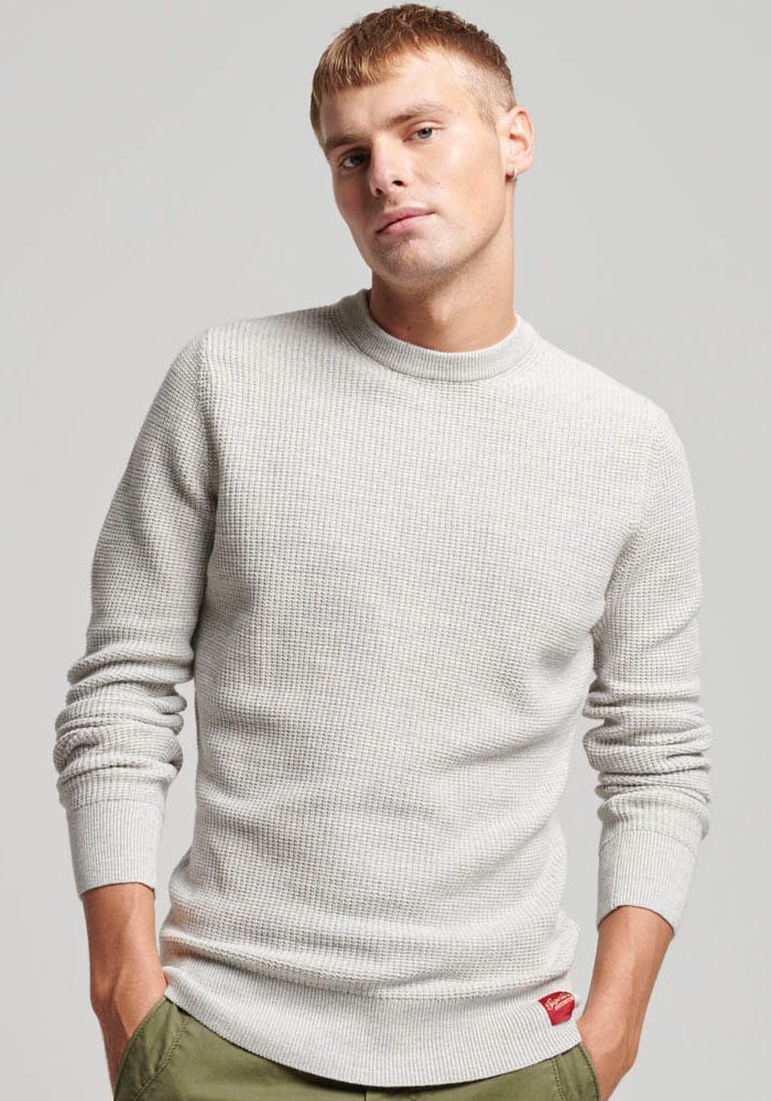 Superdry Strickpullover »TEXTURED CREW KNIT JUMPER« von Superdry