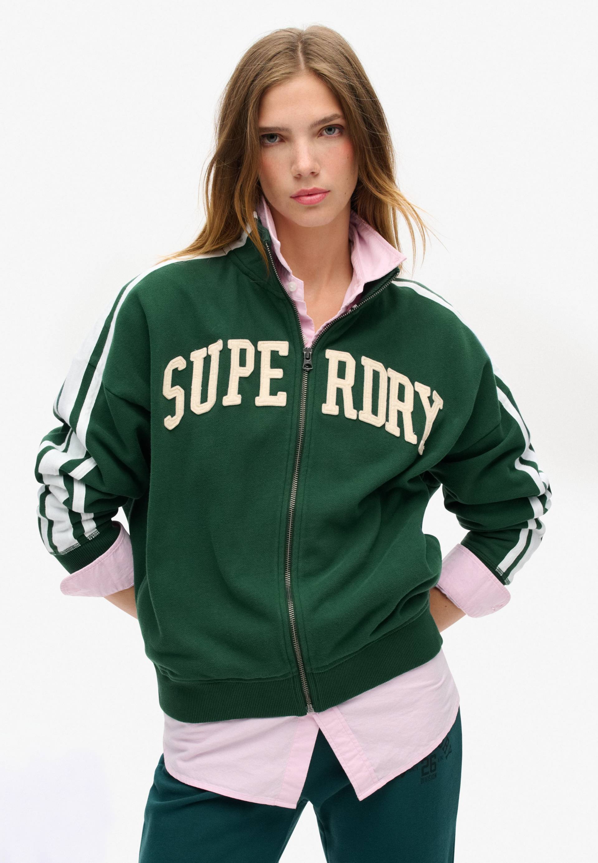 Superdry Sweatjacke »ATHLETIC APPLQ LOOSE ZIP TRACK« Superdry Sweatjacke »ATHLETIC APPLQ LOOSE ZIP TRACK« von Superdry