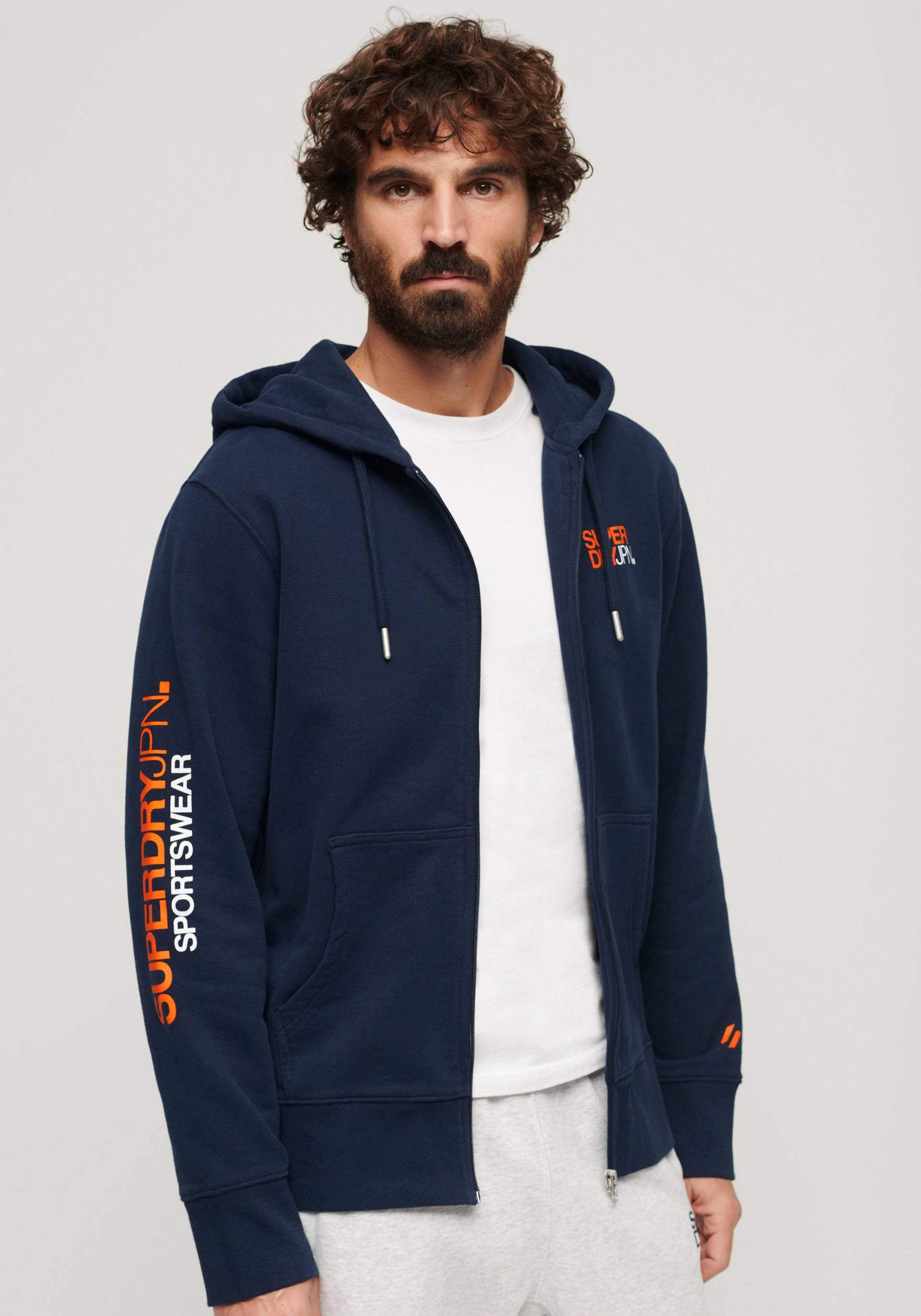 Superdry Sweatjacke »SD-SPORTSWEAR LOGO LOOSE ZIP HOOD« von Superdry