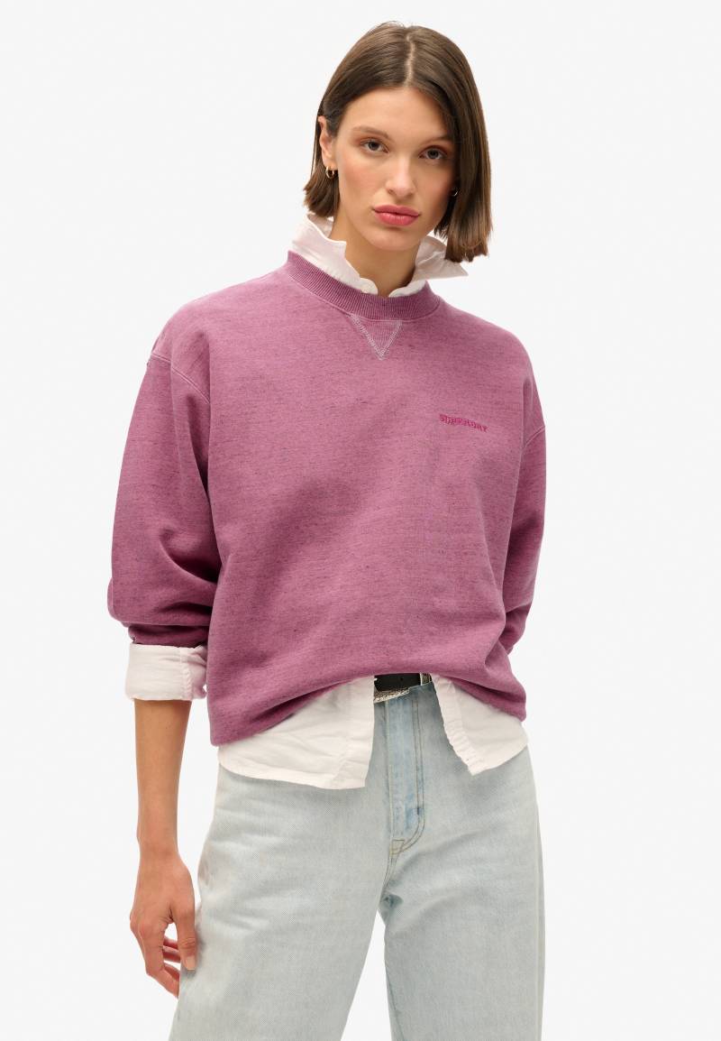 Superdry Sweatshirt »ESSENTIAL LOGO OVERDYED SWEAT« von Superdry
