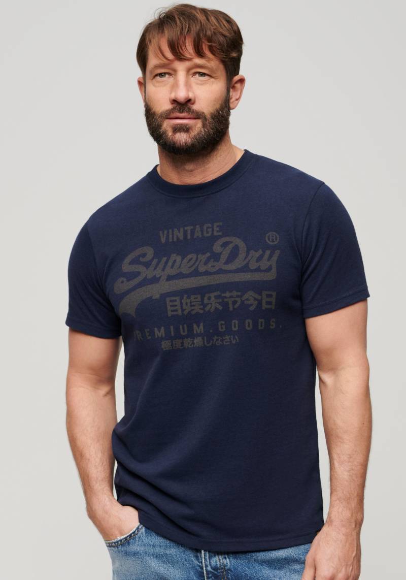 Superdry T-Shirt »Basic Shirt CLASSIC VL HERITAGE T SHIRT mit Logodruck«, (Klassische Passform mit Rundhalsausschnitt) von Superdry