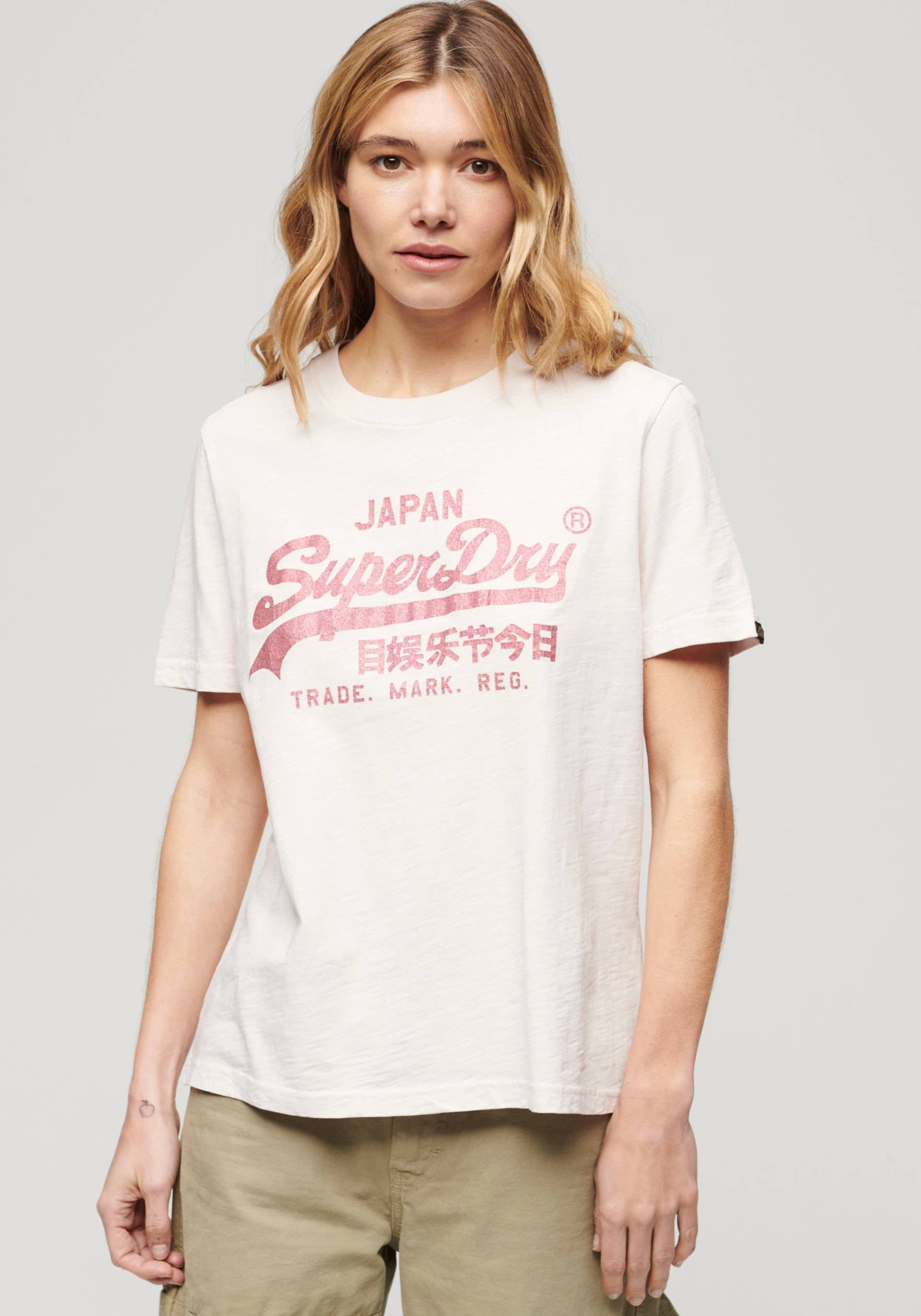 Superdry T-Shirt »METALLIC VL RELAXED T SHIRT« von Superdry