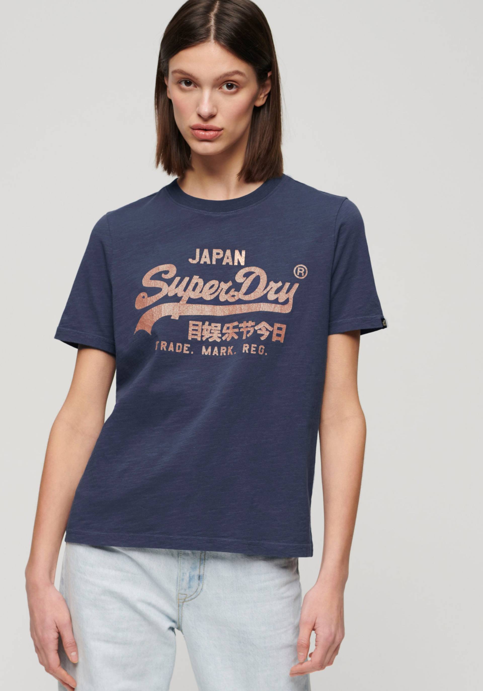 Superdry T-Shirt »METALLIC VL RELAXED T SHIRT« von Superdry