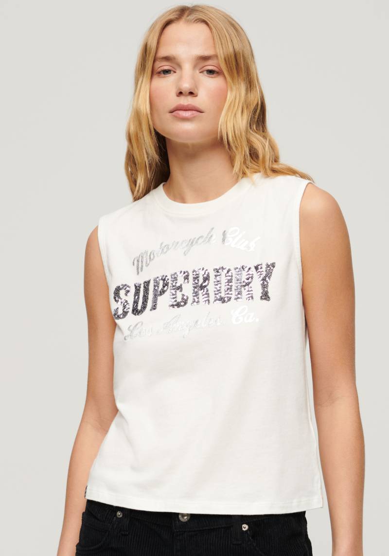 Superdry Tanktop »EMBELLISH ARCHIVE FITTED TANK« von Superdry