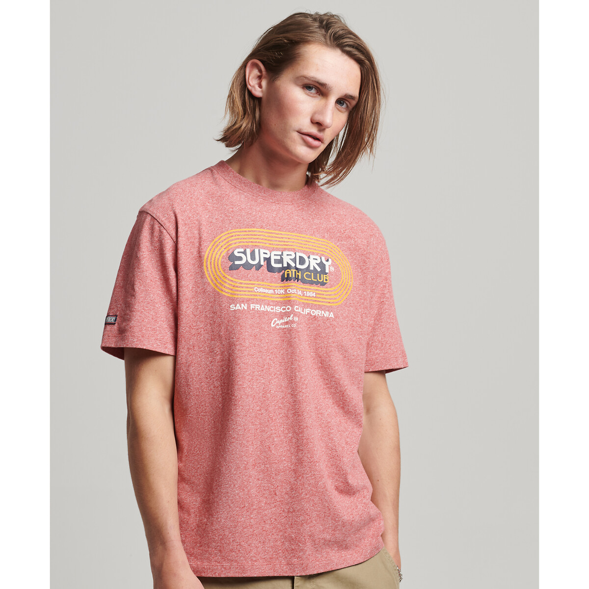 T-Shirt mit rundem Ausschnitt, Print von Superdry