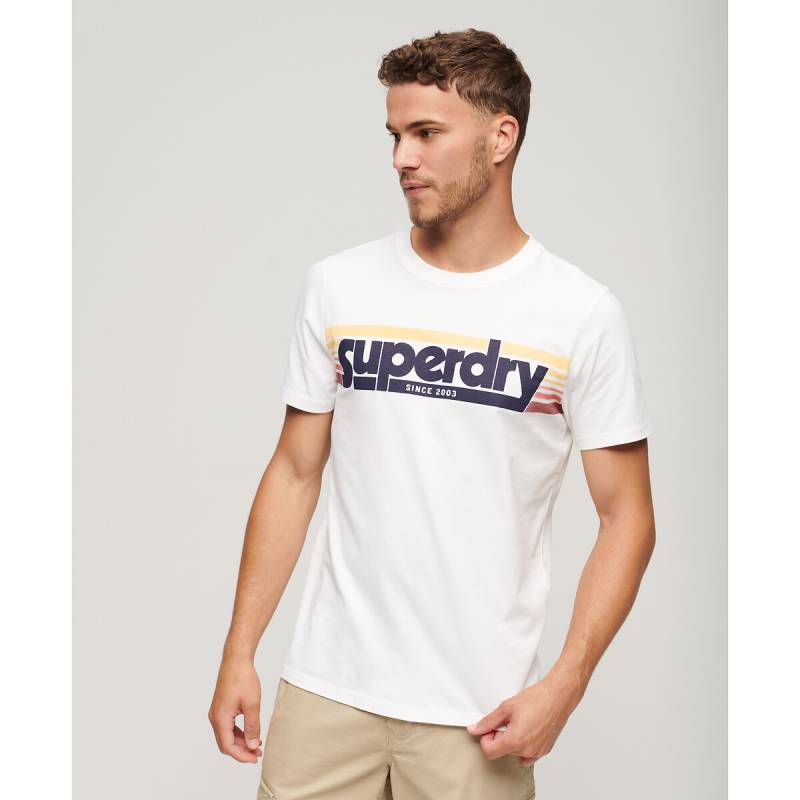 T-Shirt mit rundem Ausschnitt und Logo von Superdry