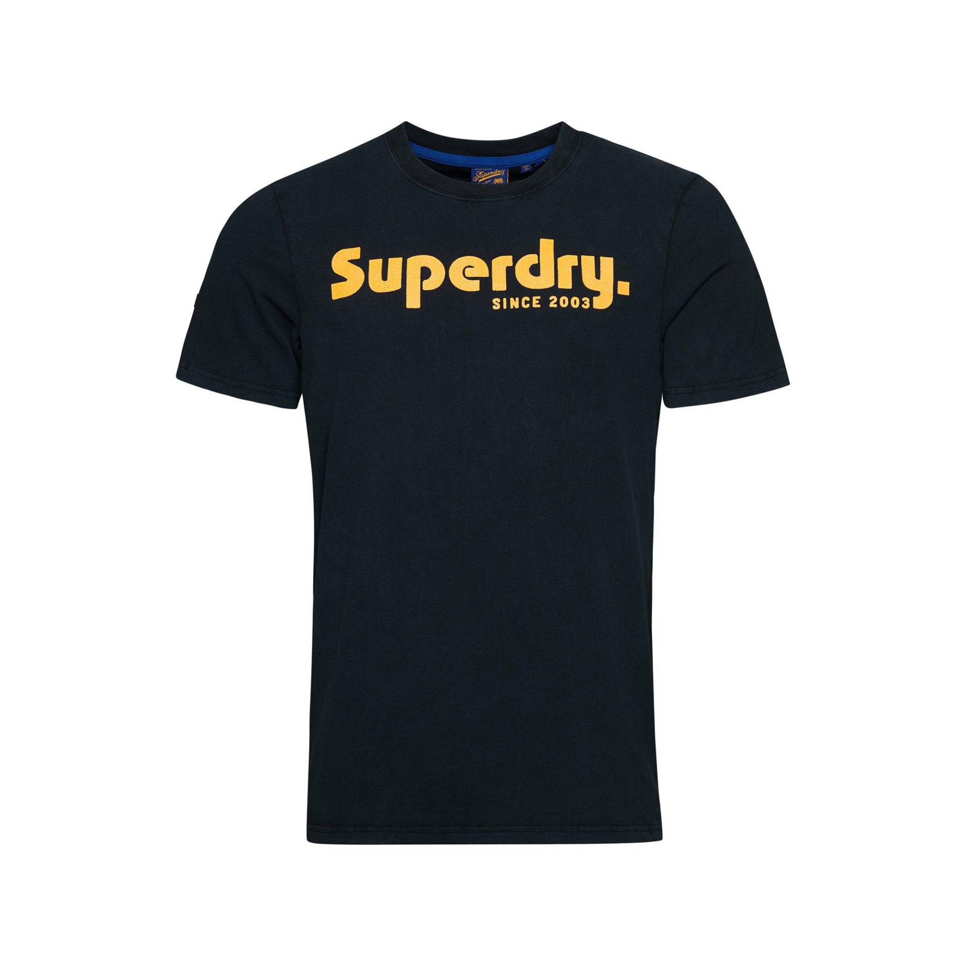 T-shirt Herren Black L von Superdry
