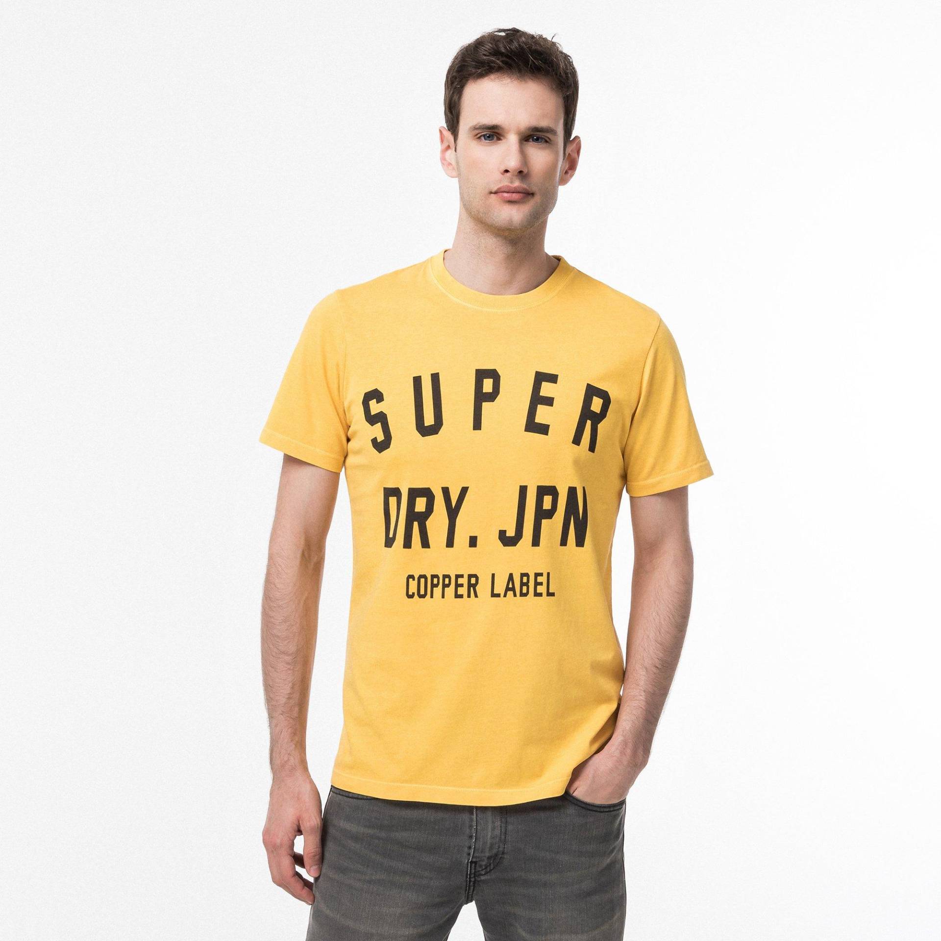 T-shirt Herren Gelb L von Superdry