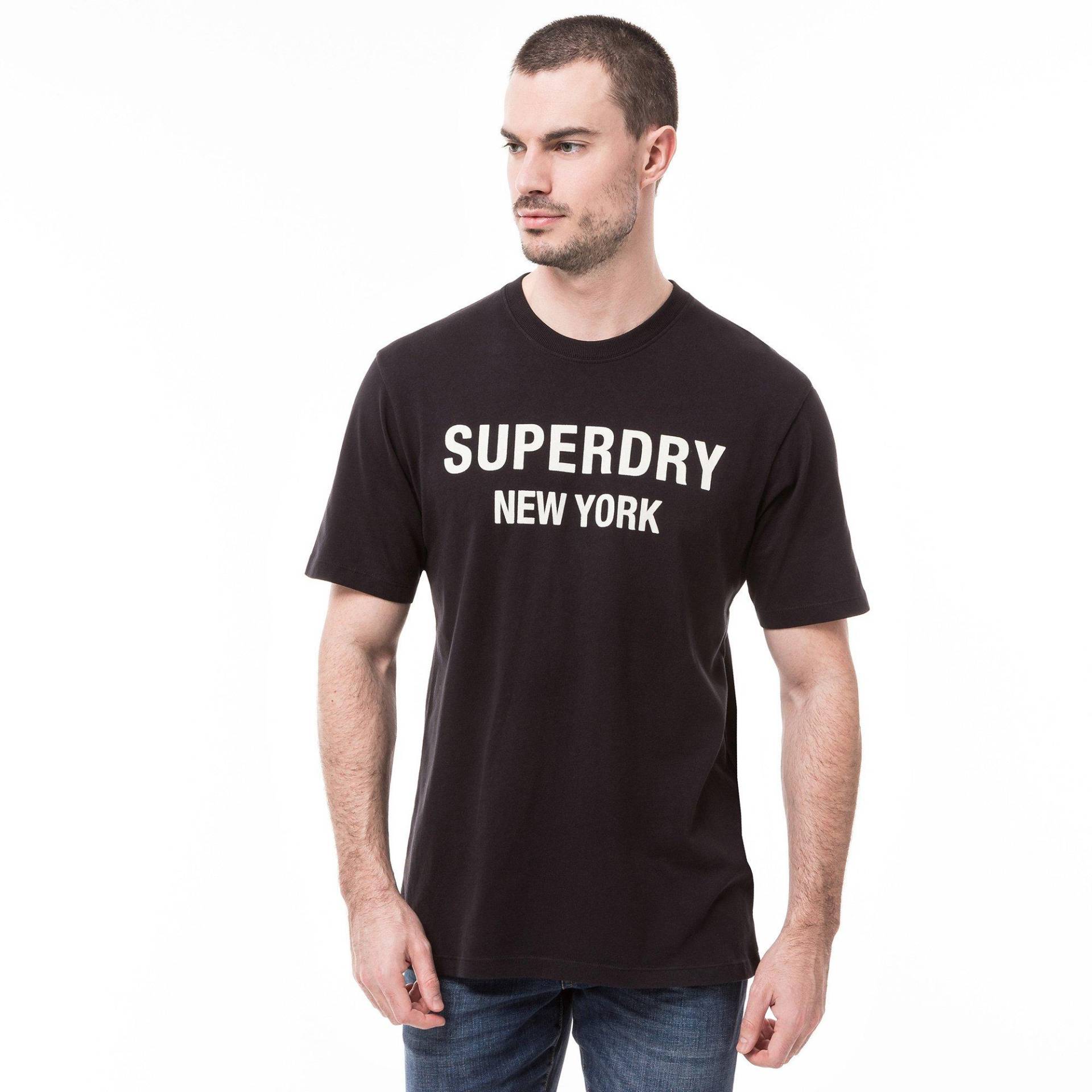 T-shirt Herren Schwarz/Weiss L von Superdry