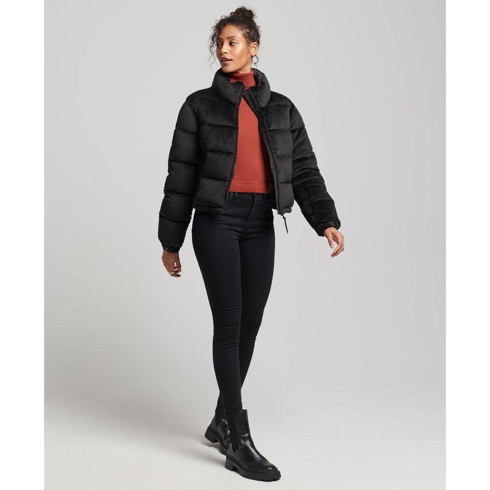 -daunenjacke Aus Samt Studios Damen  M von Superdry