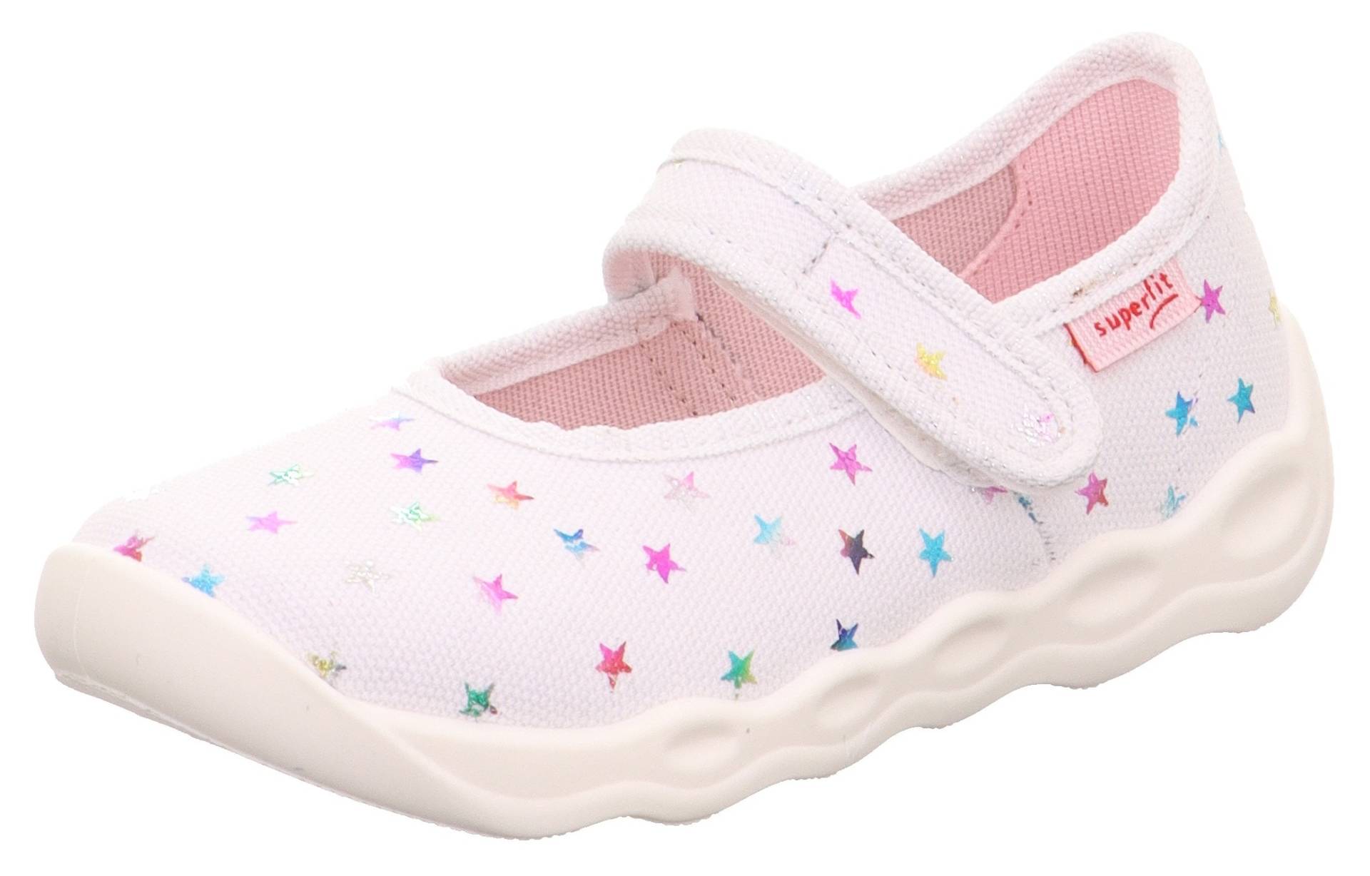 Superfit Hausschuh »BUBBLE WMS: Mittel«, Ballerina, Klettschuh, Kindergarten Schuh mit Klettriemchen von Superfit