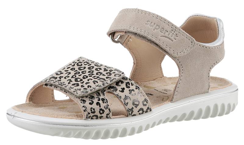 Superfit Sandale »SPARKLE WMS: mittel«, Klett-Sandalette mit Leomuster, Grössenschablone zum Download von Superfit