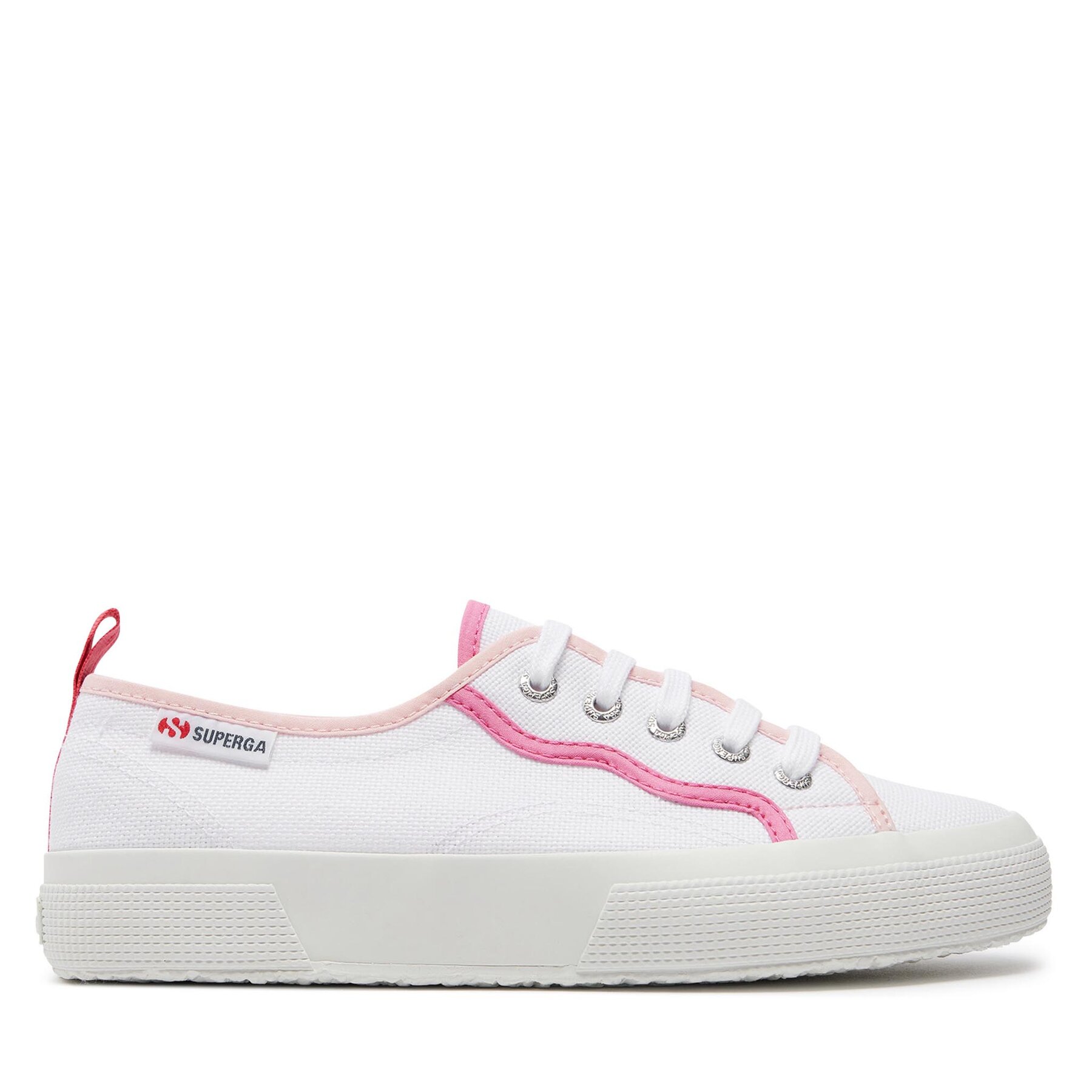 Sneakers Superga Curly Bindings 2750 S8138NW White-Shaded Pink ATG von Superga