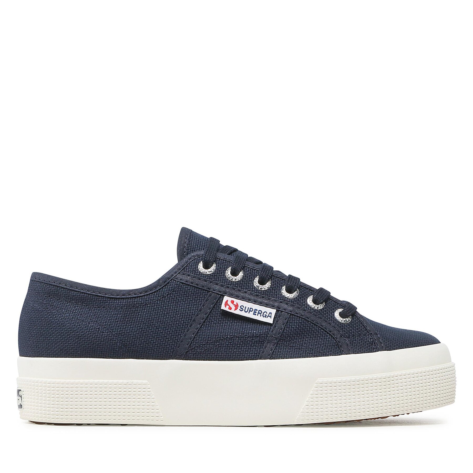 Sneakers aus Stoff Superga 2740 Platform S21384W Navy/Favorio von Superga