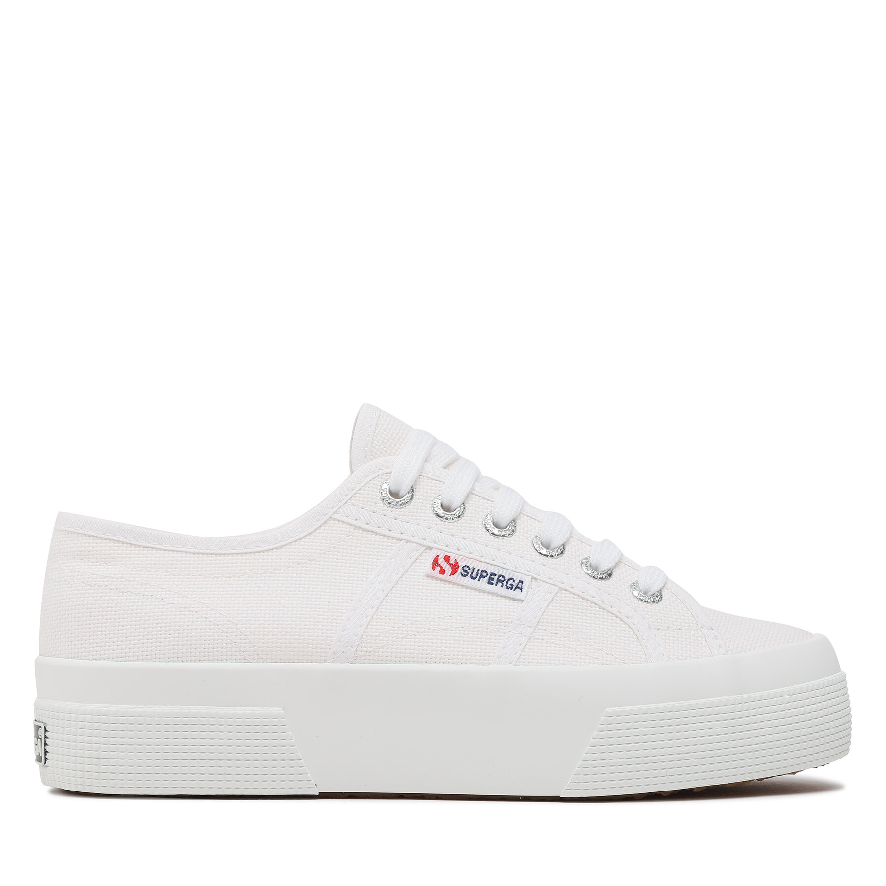 Sneakers aus Stoff Superga 2740 Platform S21384W White 901 von Superga