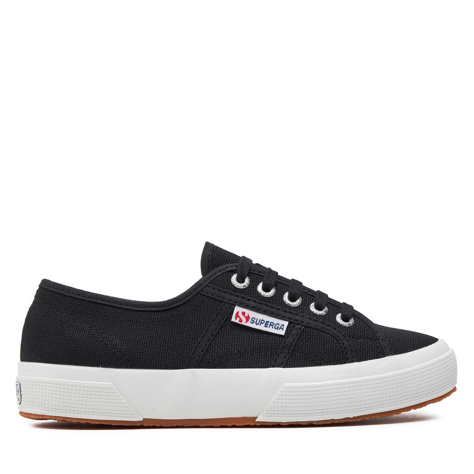 Sneakers aus Stoff Superga 2750 Black-Fwhite F83 von Superga