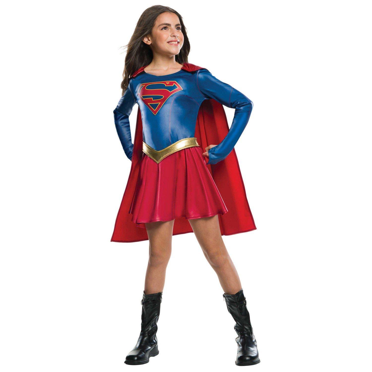 Kostüm Jungen Rot Bunt 128 von Supergirl