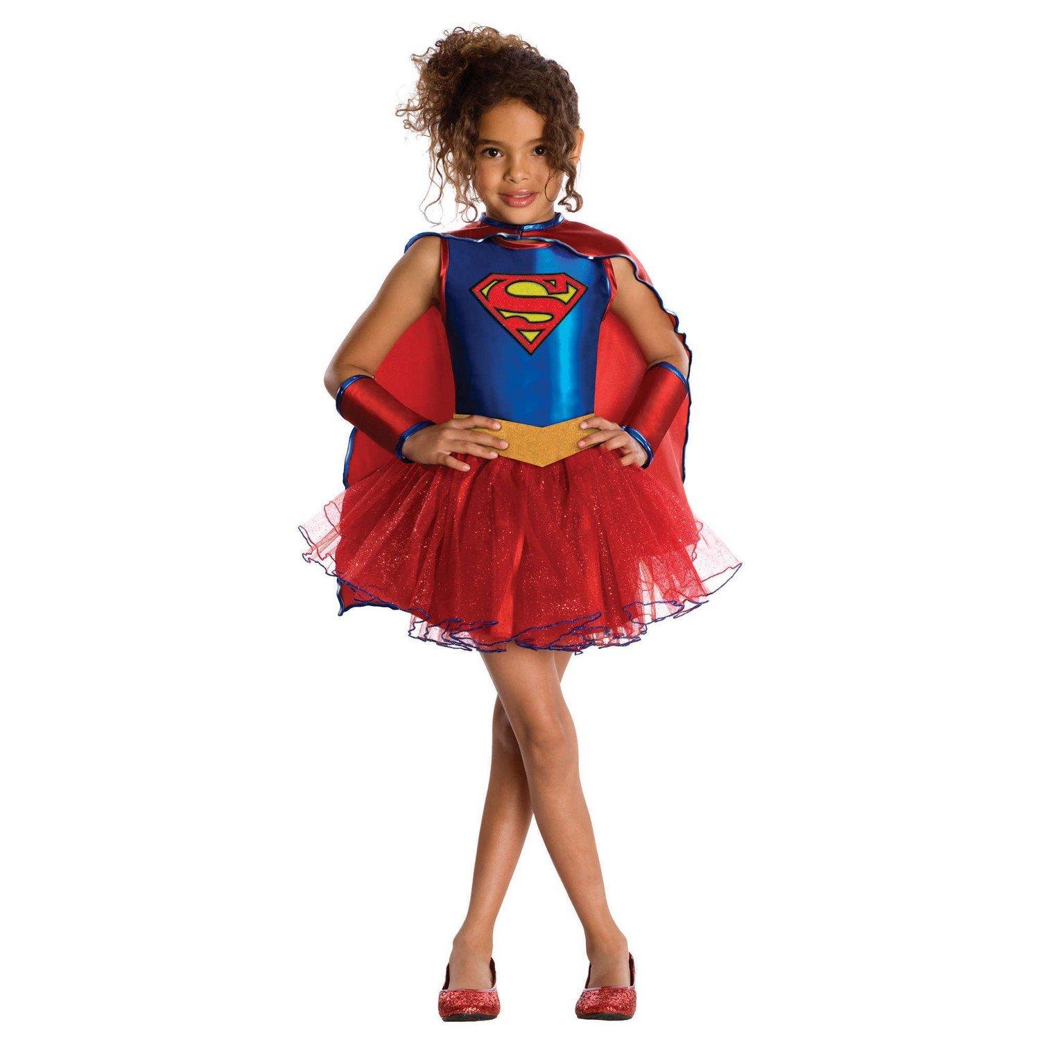Kostüm Jungen Rot Bunt M von Supergirl