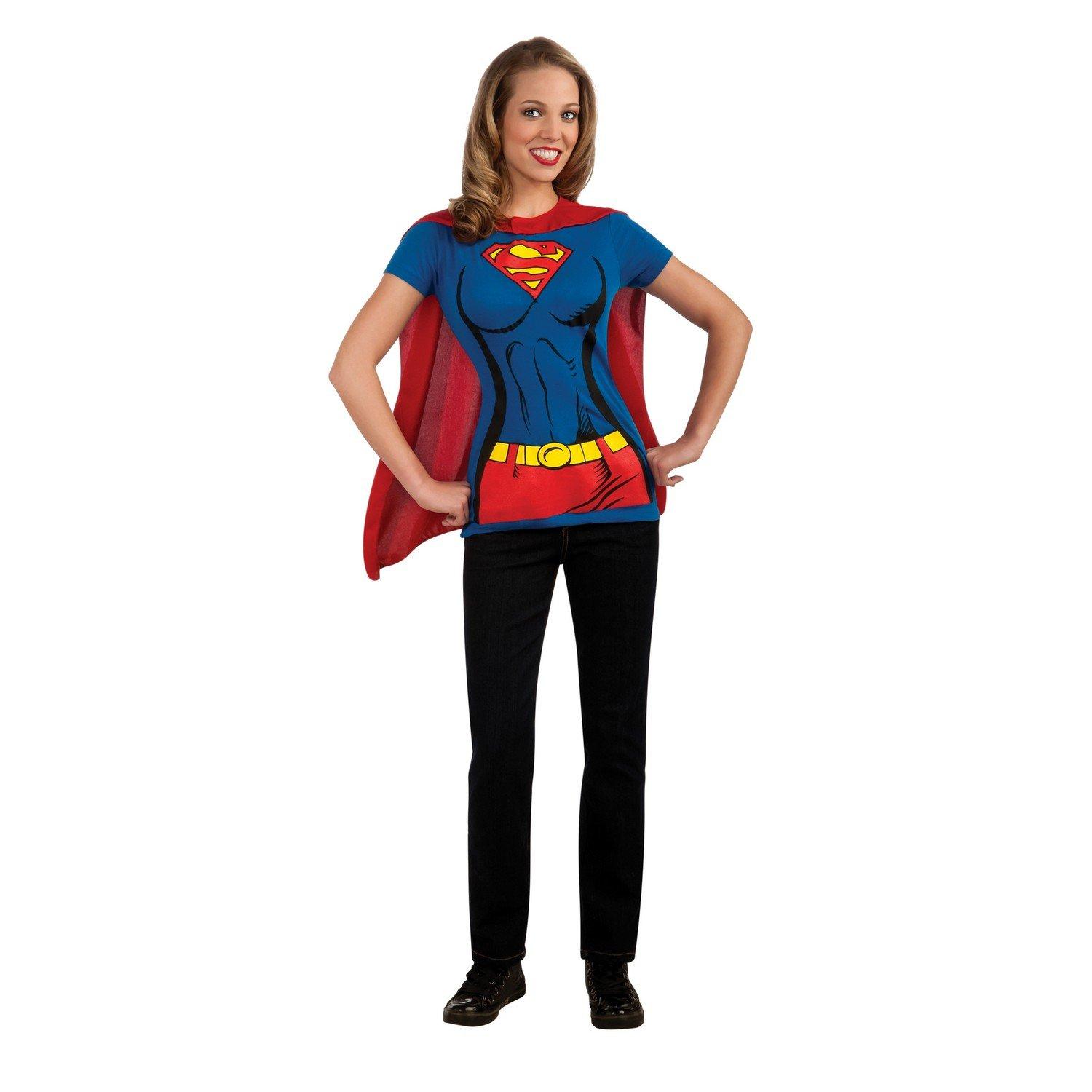 Kostümoberteile Damen Blau XL von Supergirl