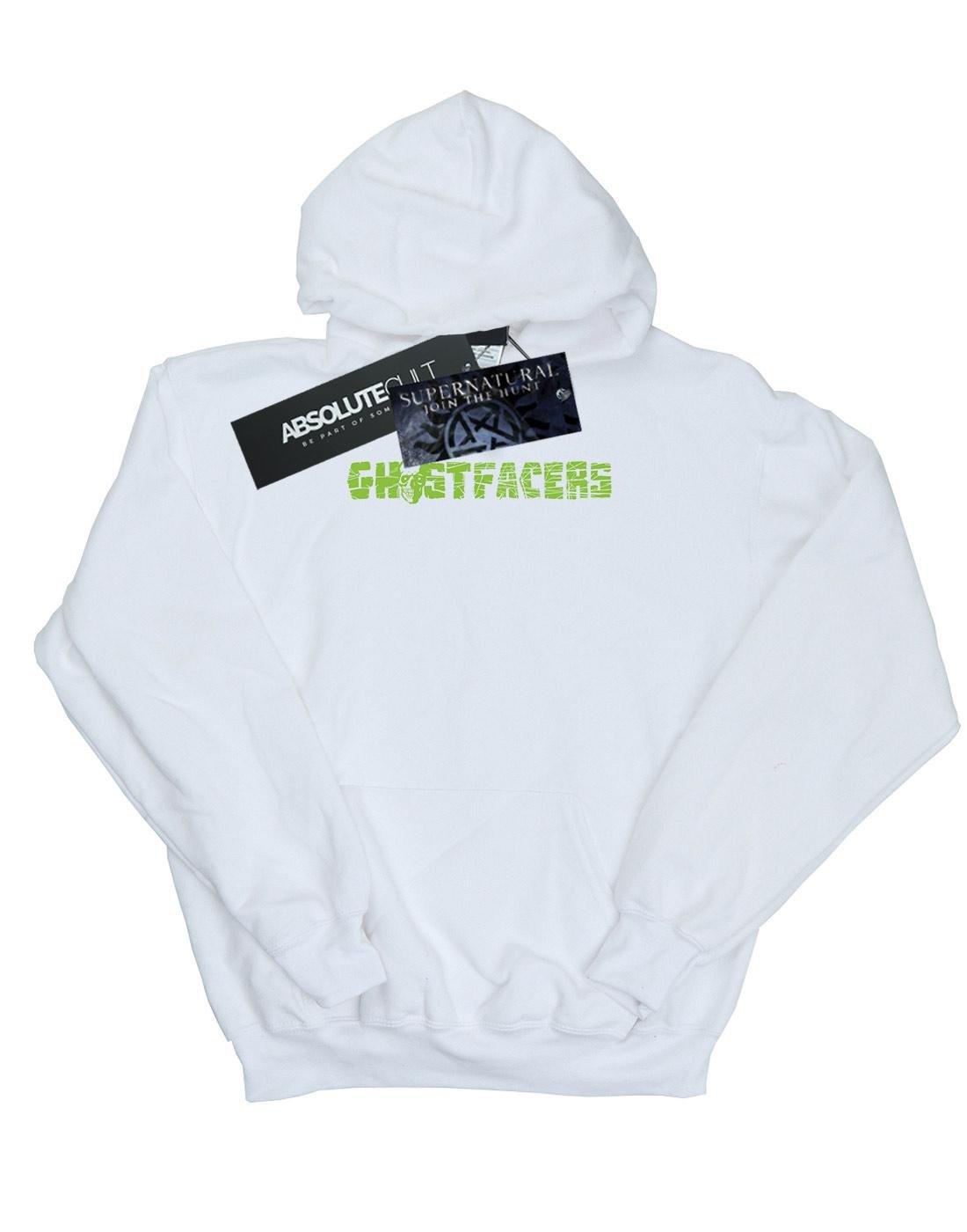 Ghostfacers Logo Kapuzenpullover Damen Weiss S von Supernatural