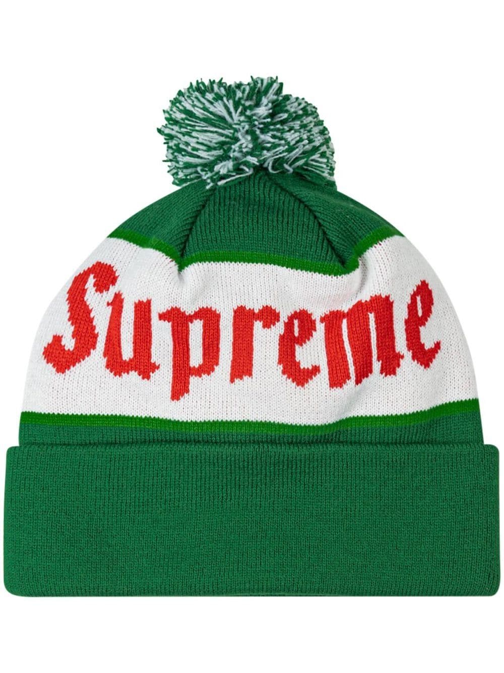 Supreme Alpine pompom beanie - Green von Supreme