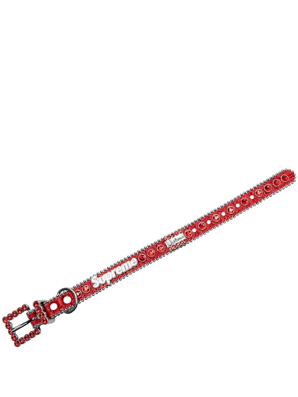 Supreme B.B. Simon studded dog collar - Red von Supreme