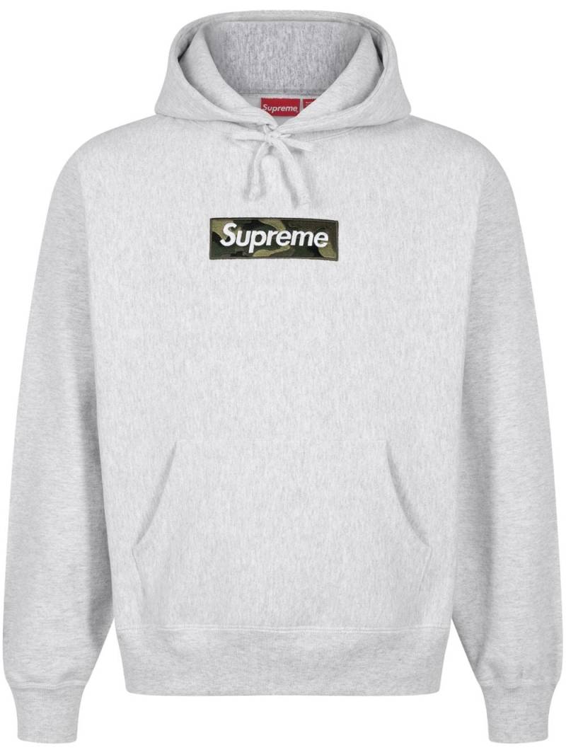Supreme Box Logo cotton hoodie - Grey von Supreme